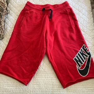 Nike sweat shorts (below the knee)